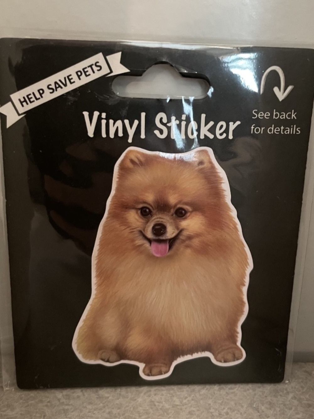NEW E&S Pets Pomeranian Dog Vinyl Sticker 788-27 Puppy Decal Pet Lover Gift